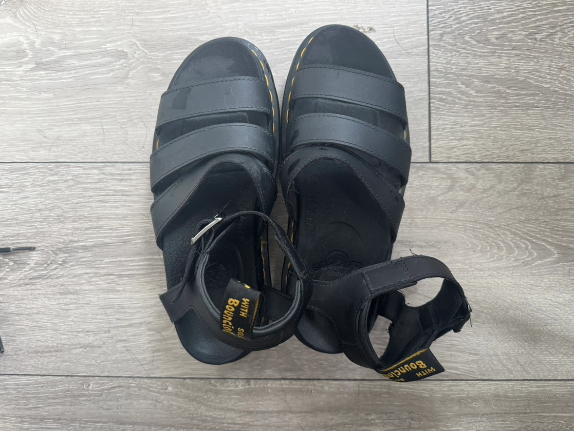 Size 7 - Dr. Martens Black Leather Sandals