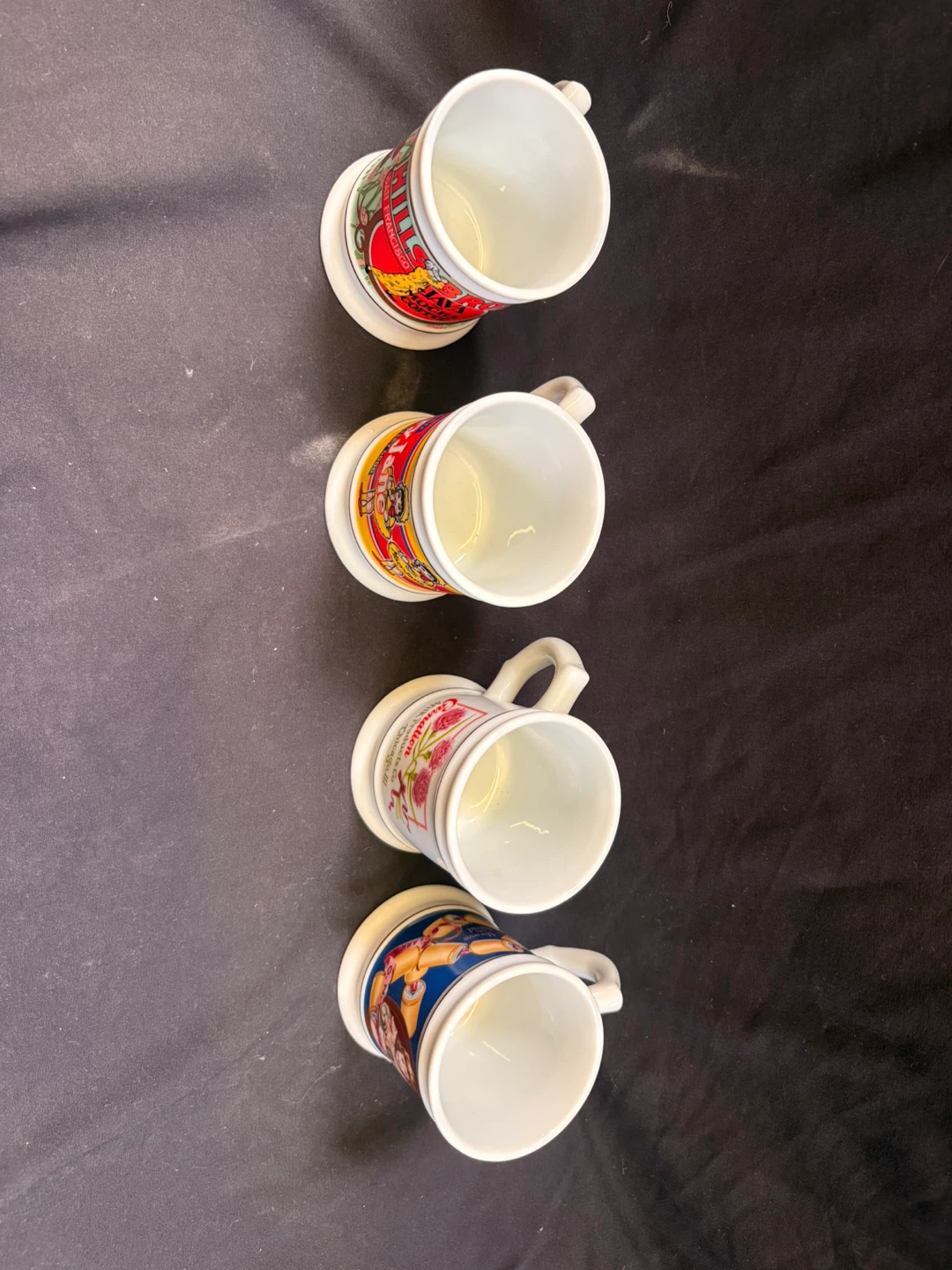🏈Set of 4 Vintage Advertising Mugs - photo 2