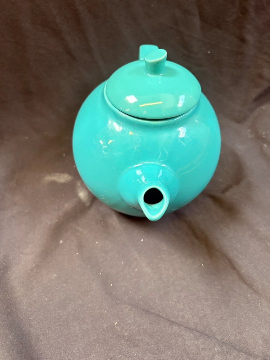 🏈Turquoise Ceramic Teapot - photo 4