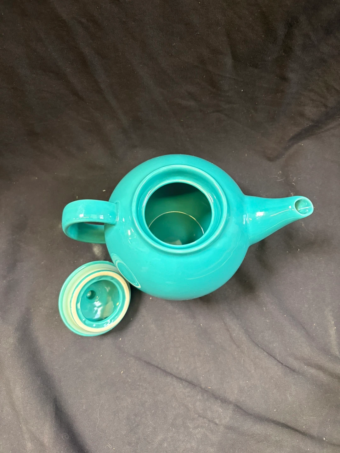🏈Turquoise Ceramic Teapot - photo 5