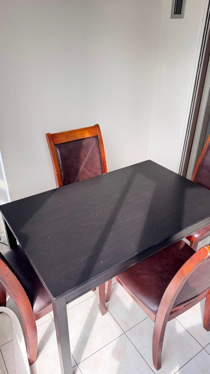 Dining Table and Four Chairs Set - photo 2