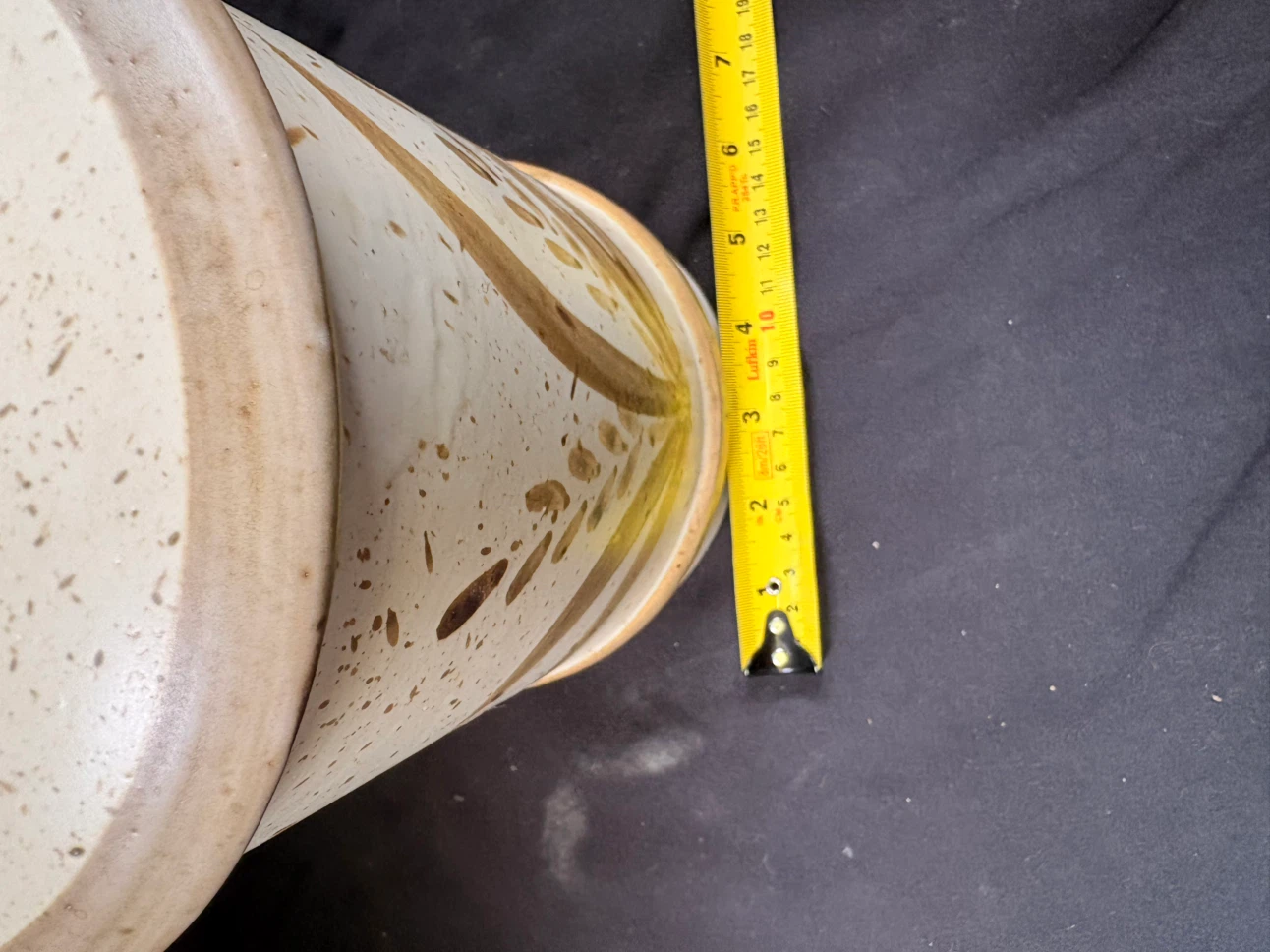 🏈Vintage Speckled Ceramic Kitchen Canister - photo 5