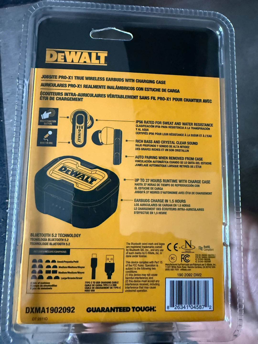 DeWalt Jobsite Pro-X1 True Wireless Earbuds - photo 2