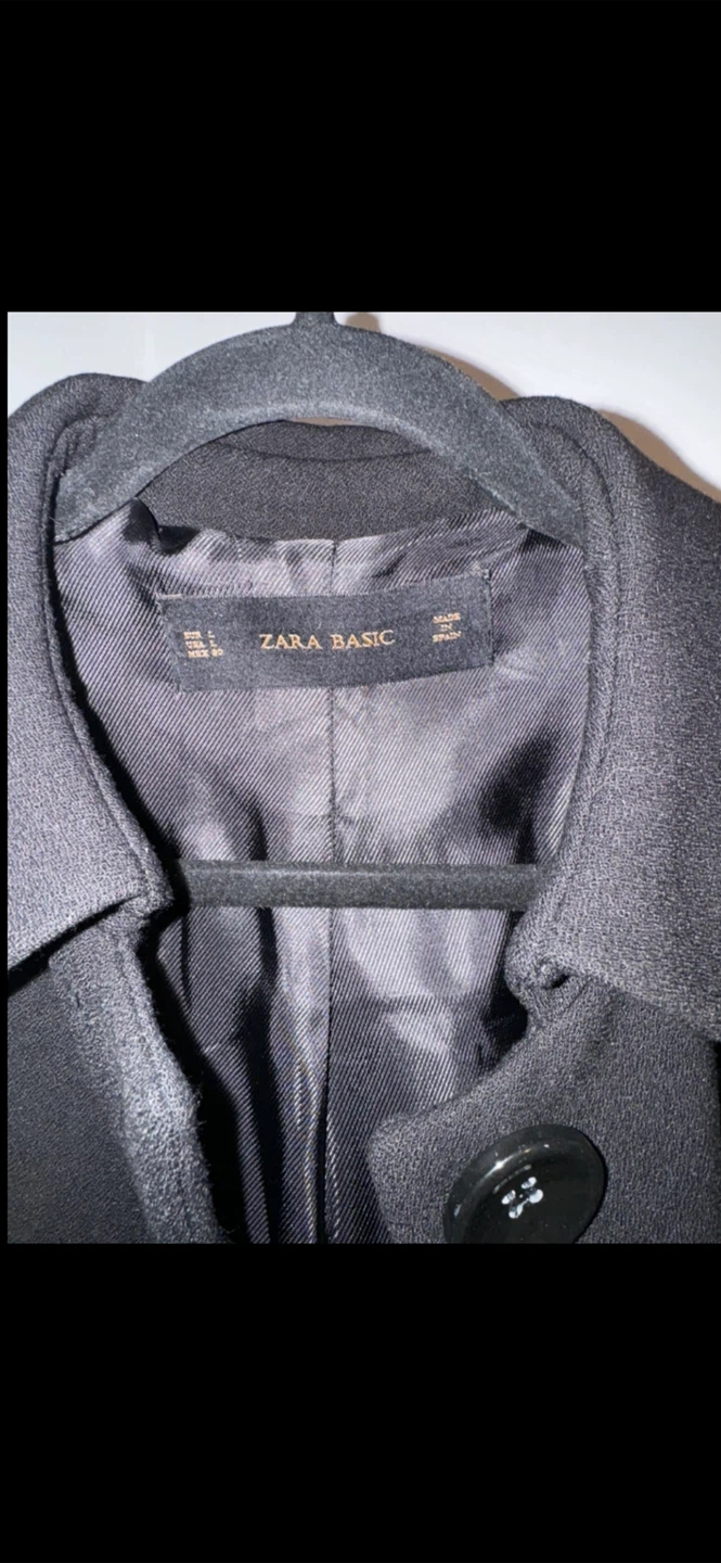 Zara Basic Black Coat