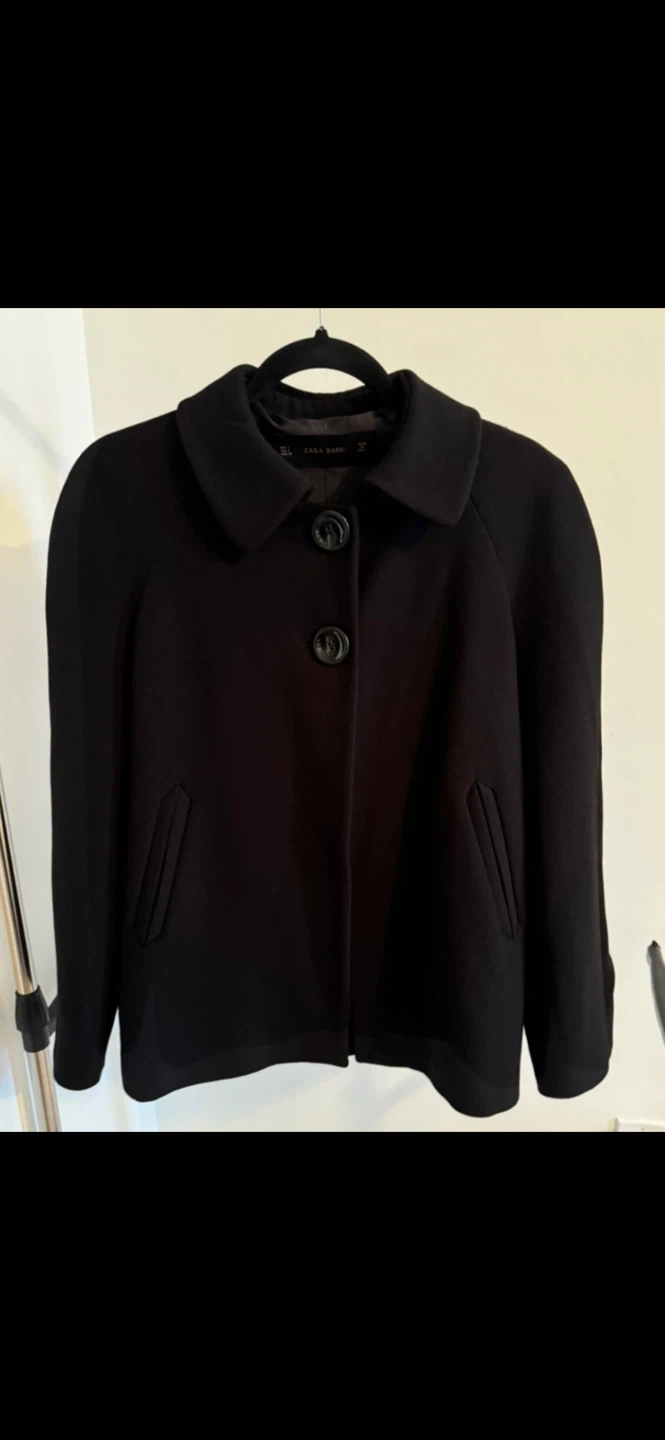 Zara Basic Black Coat - photo 3