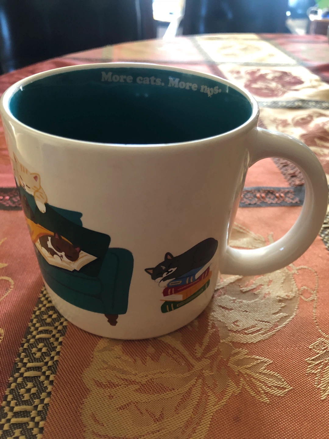 Cat Themed Ceramic Mug 🏈 - photo 3
