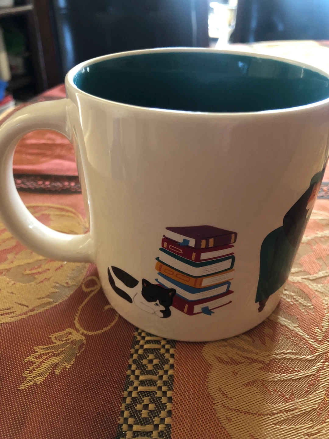 Cat Themed Ceramic Mug 🏈