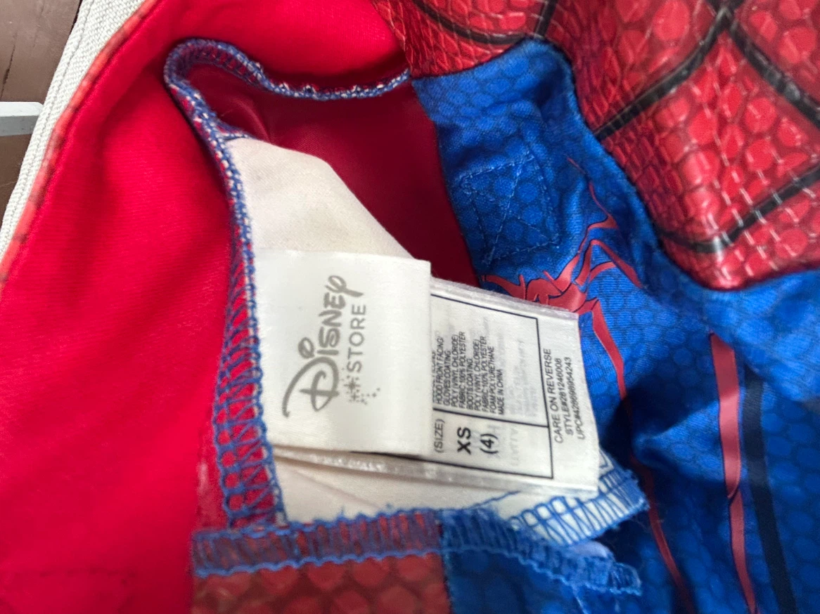 Spider-Man Costume Size 4