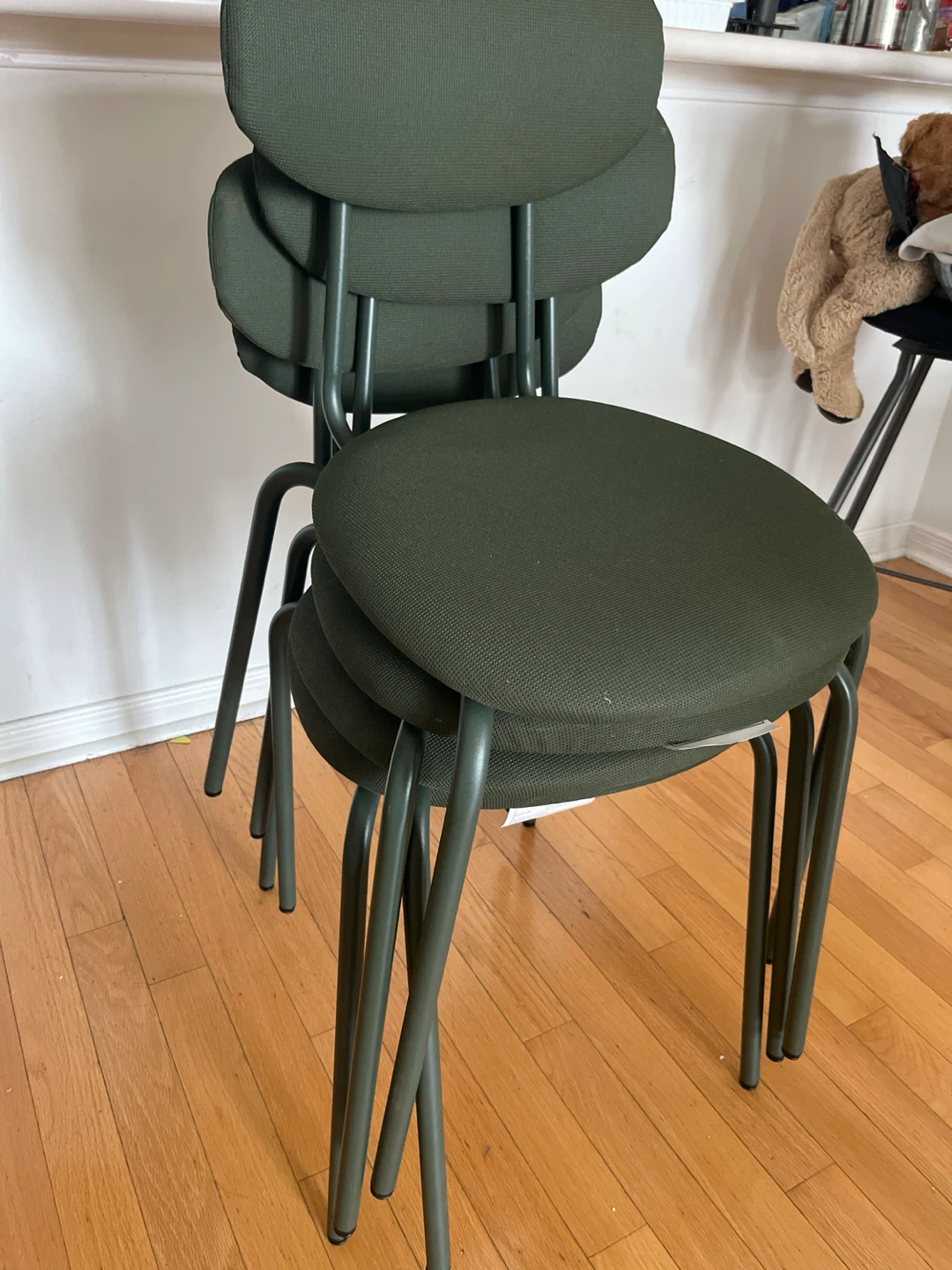 Set of 4 Green Chairs