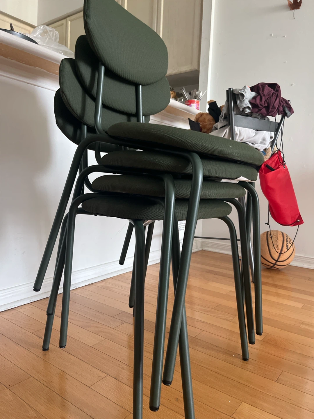 Set of 4 Green Chairs - photo 3