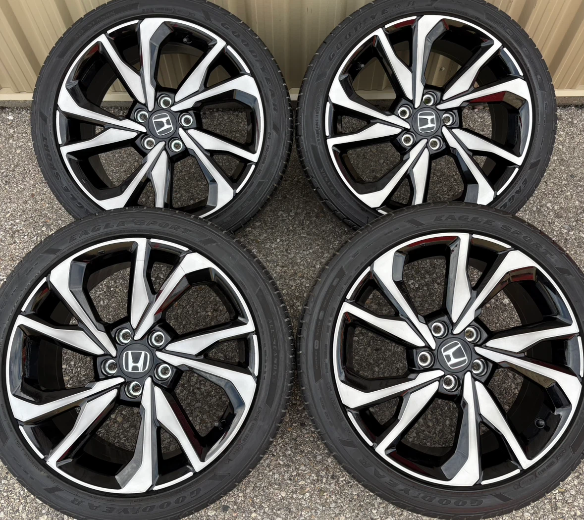 4 x 235/40/18 GOODYEAR TIRES AND OEM HONDA RIMS $1850