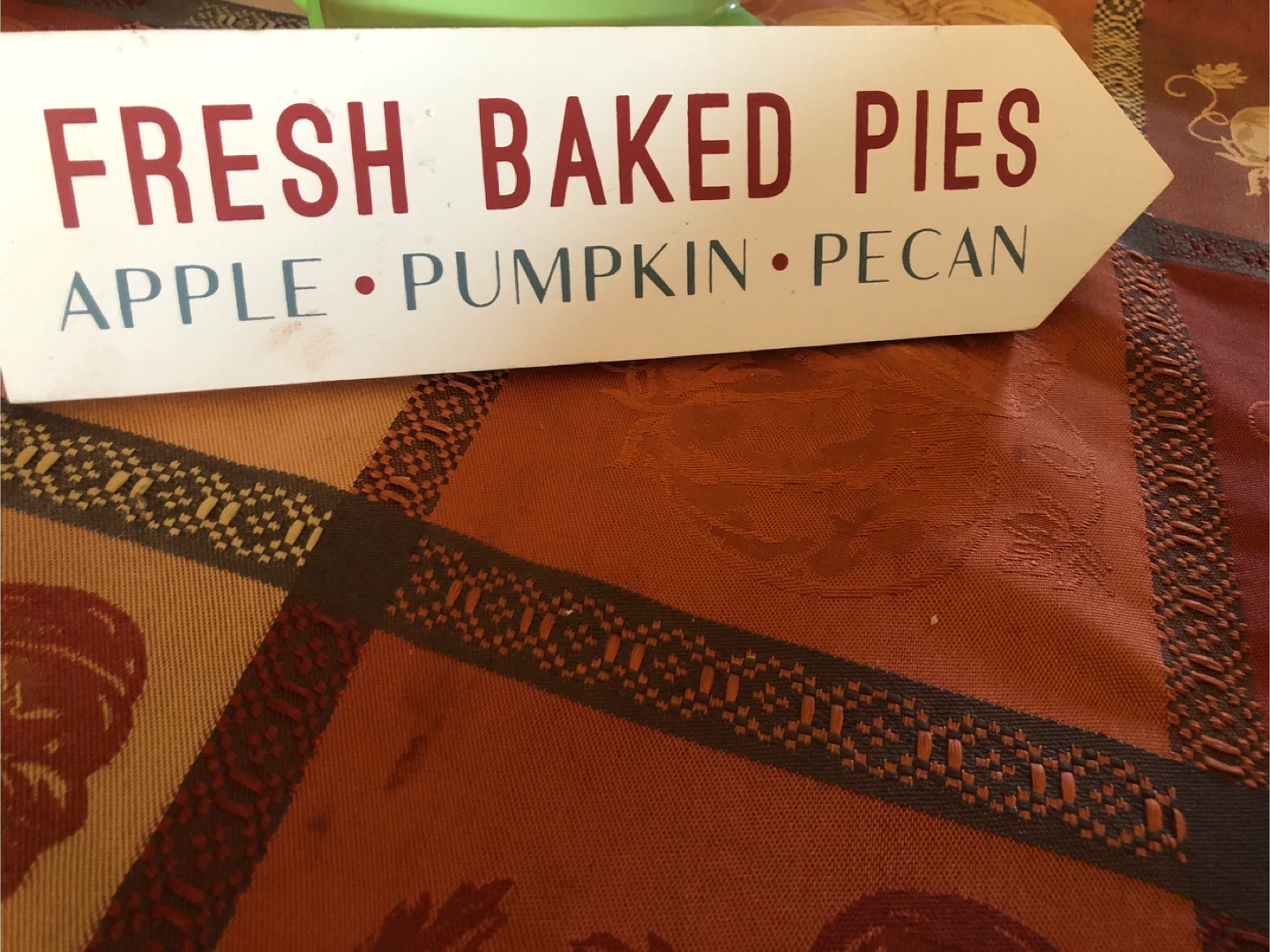 Fresh Baked Pies Wall Sign 🏈