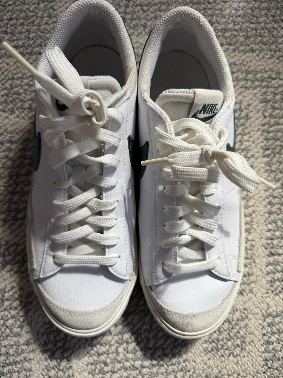 Nike Blazer Low White and Green - photo 2