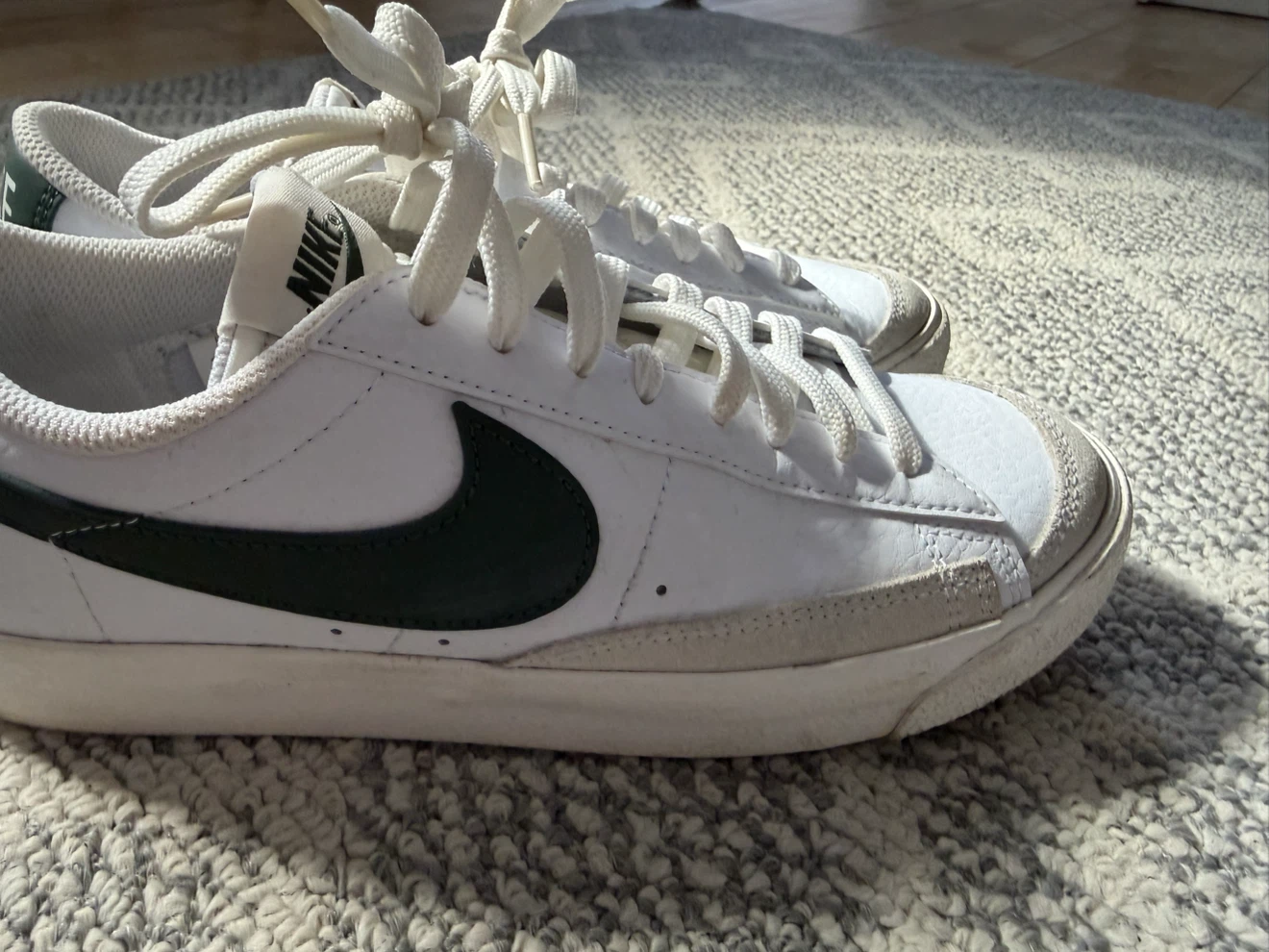 Nike Blazer Low White and Green - photo 5