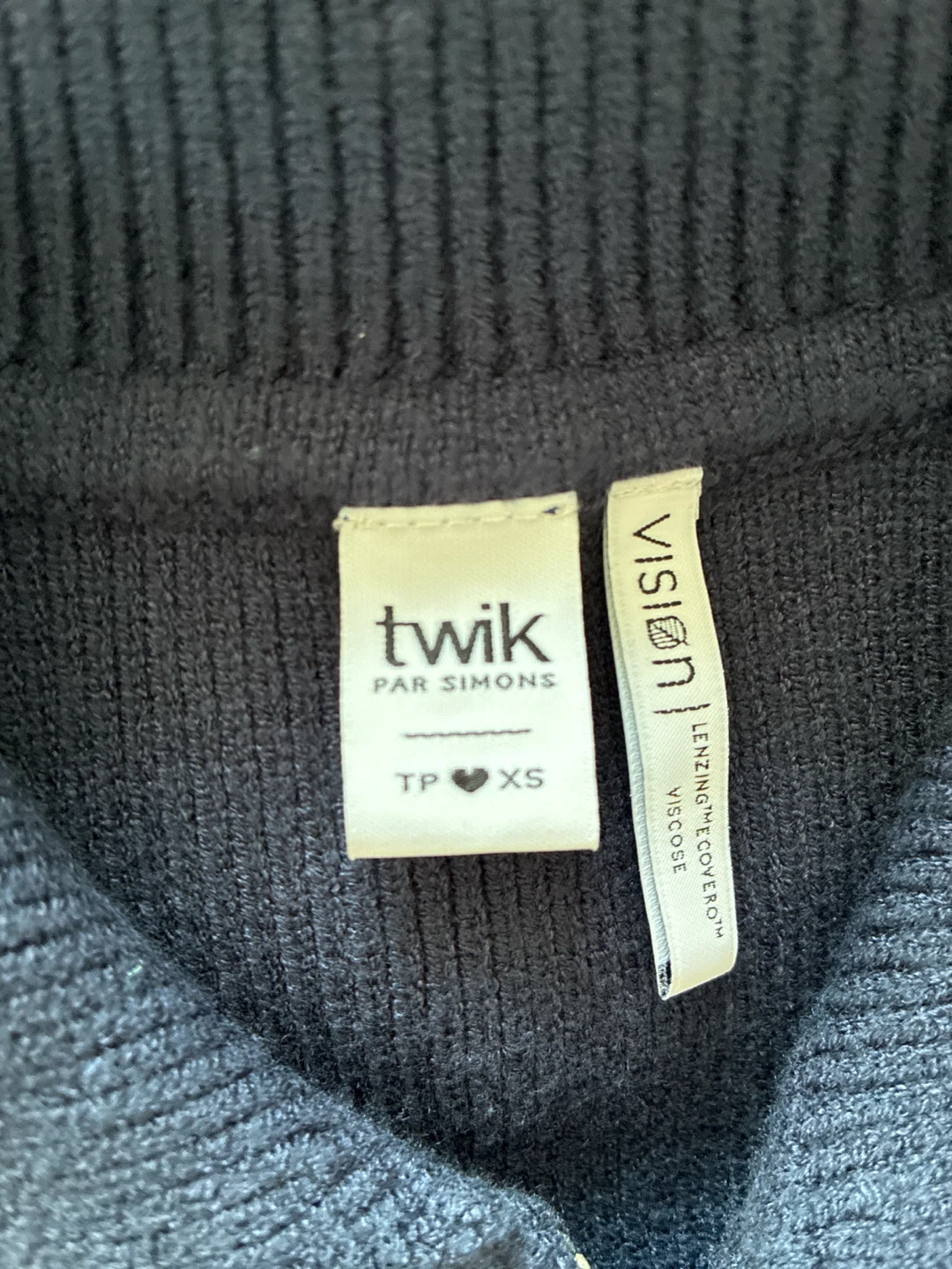 Twik Par Simons Navy Zip-Up Sweater - photo 2