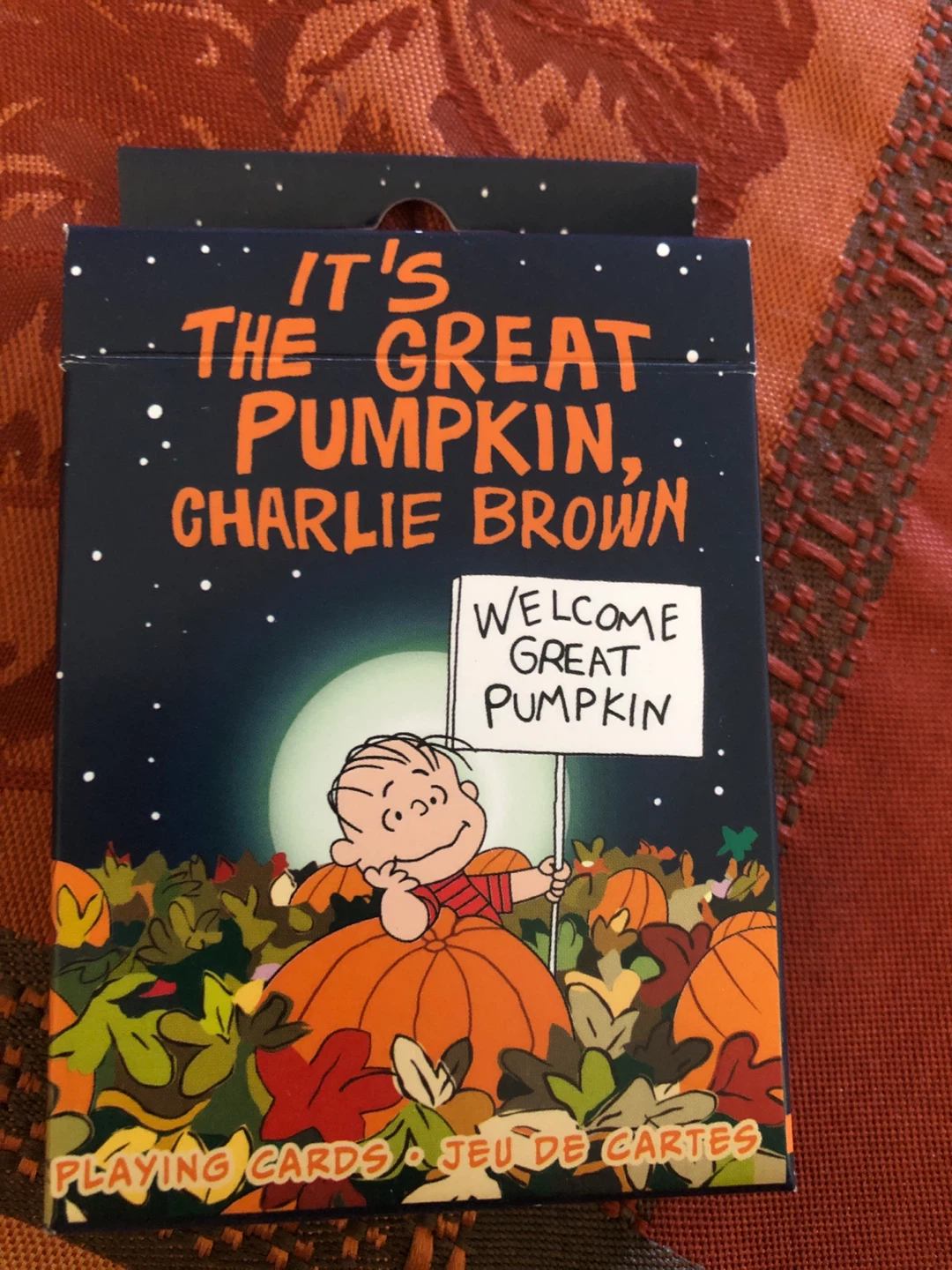 NEW It's The Great Pumpkin, Charlie Brown Playing Cards 🏈