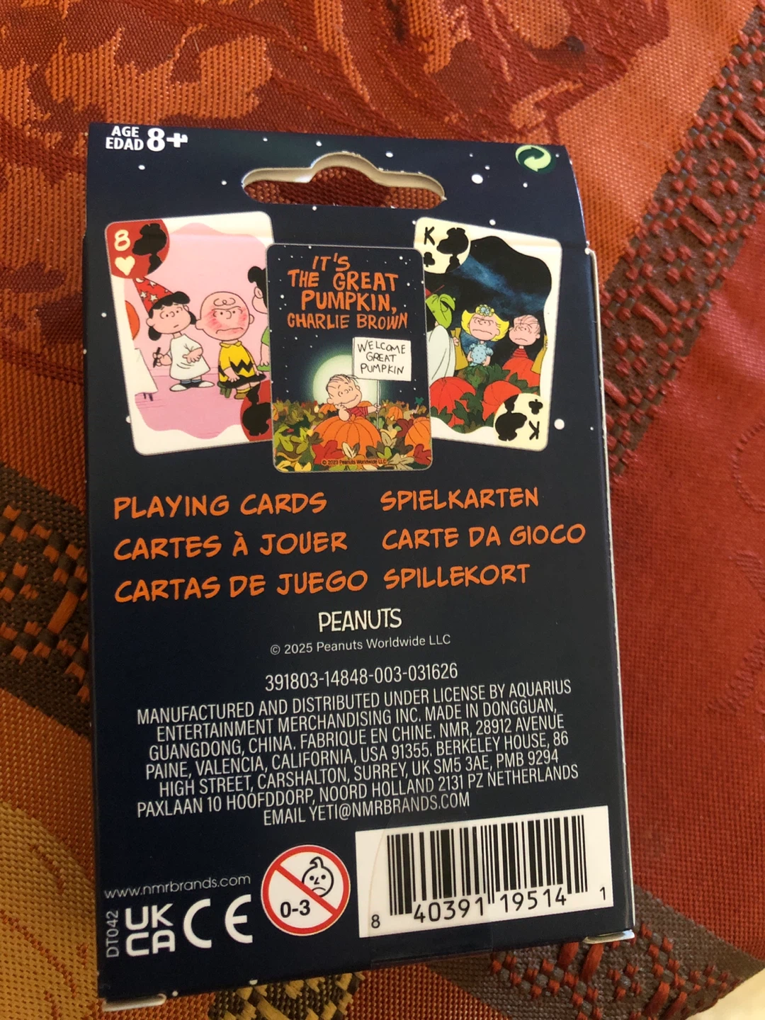 NEW It's The Great Pumpkin, Charlie Brown Playing Cards 🏈 - photo 2