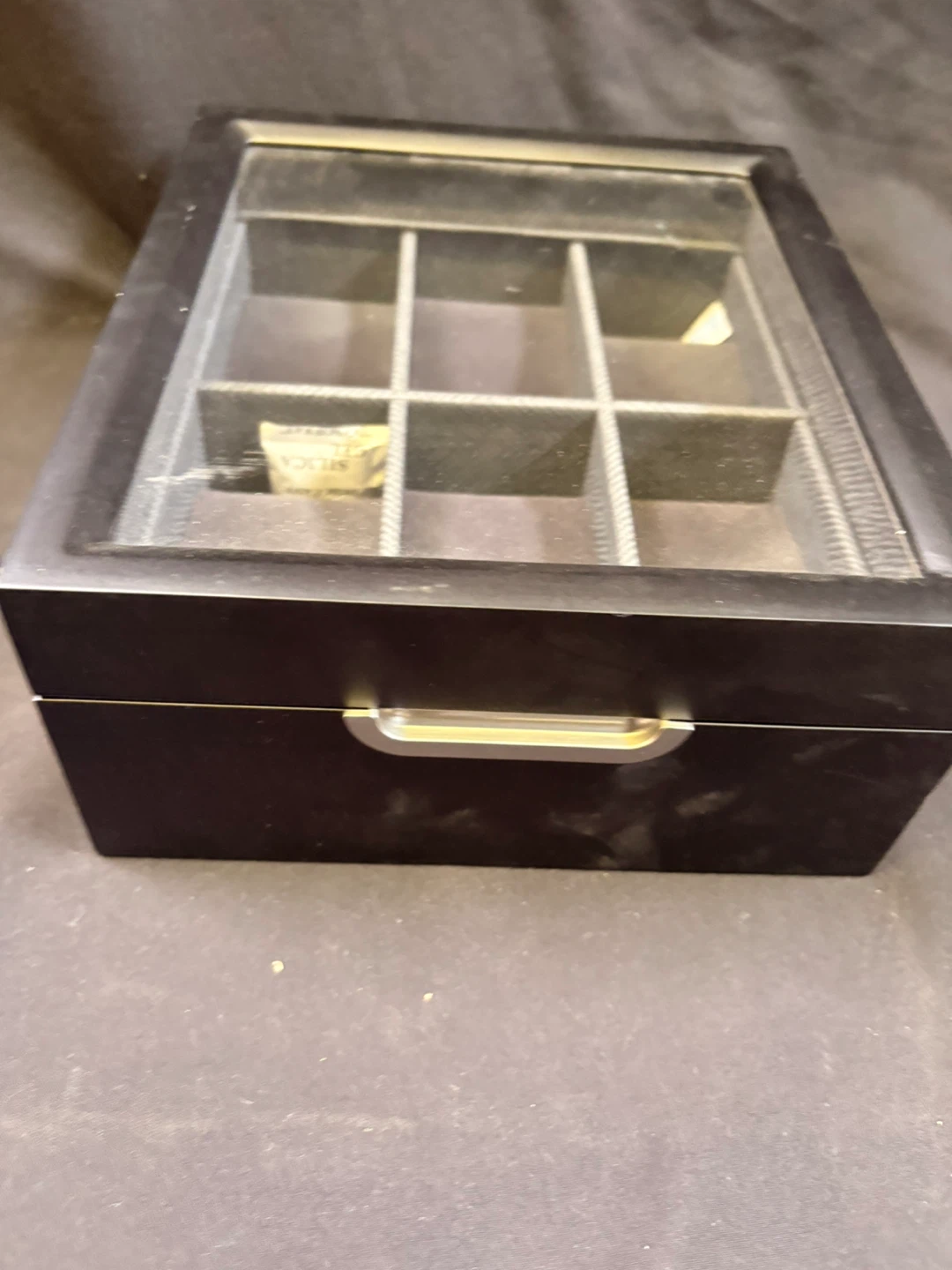 🏈Black Watch Storage Box with Glass Lid - photo 2