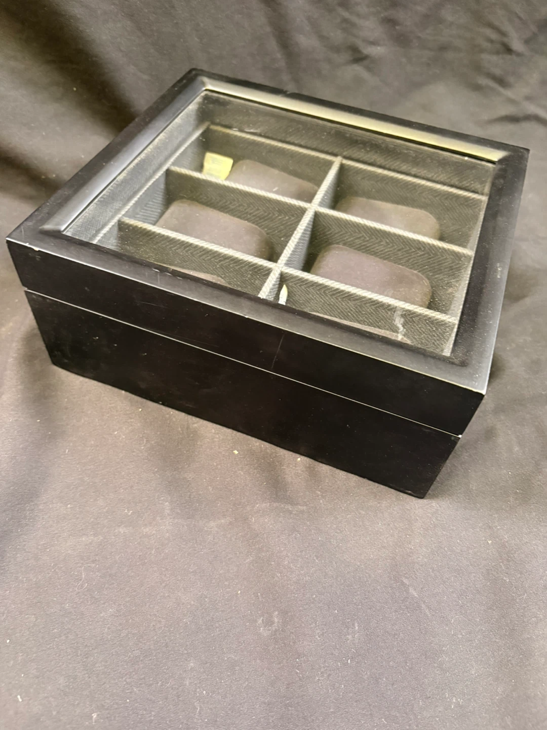 🏈Black Watch Storage Box with Glass Lid - photo 3