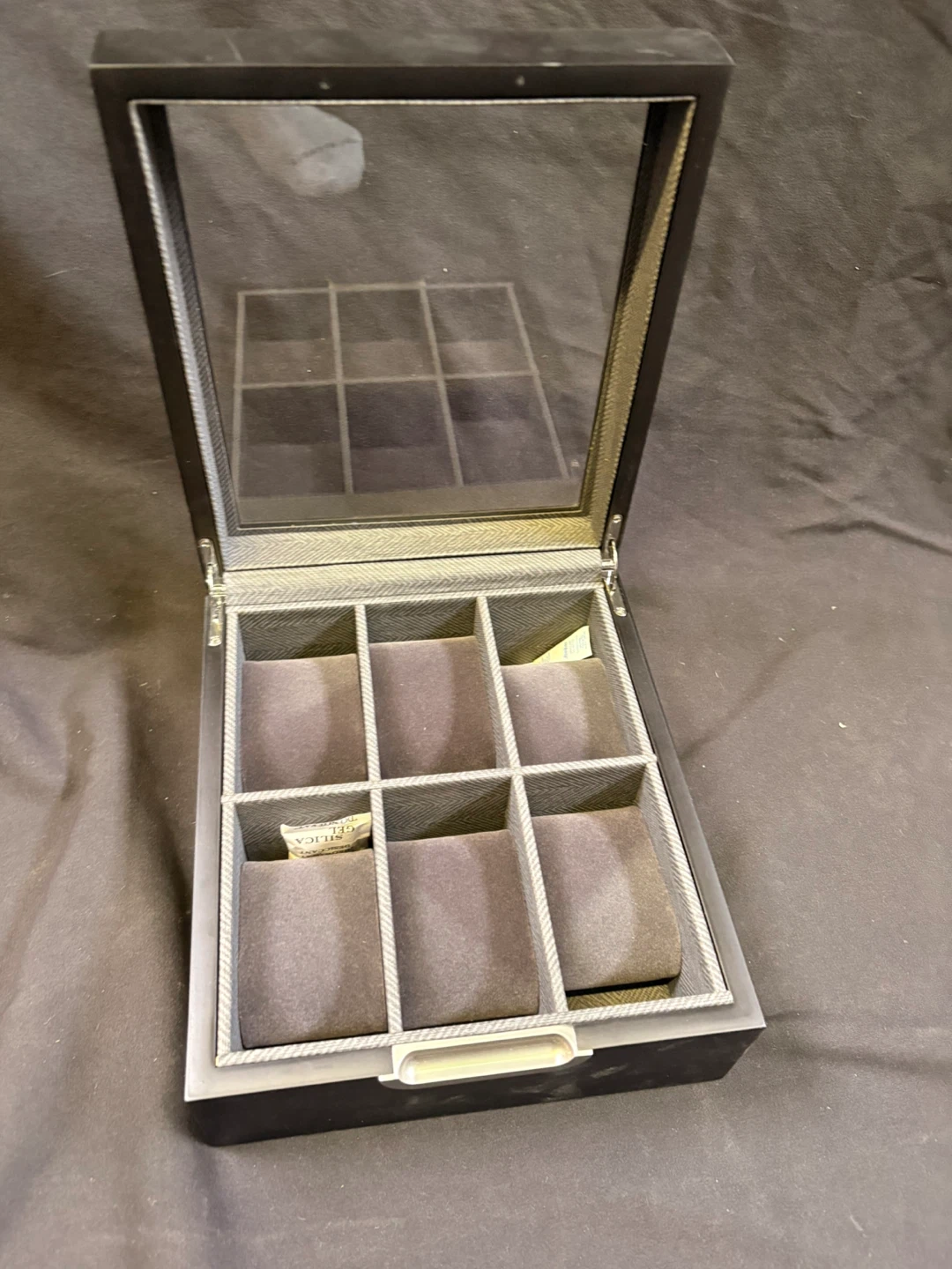 🏈Black Watch Storage Box with Glass Lid - photo 4