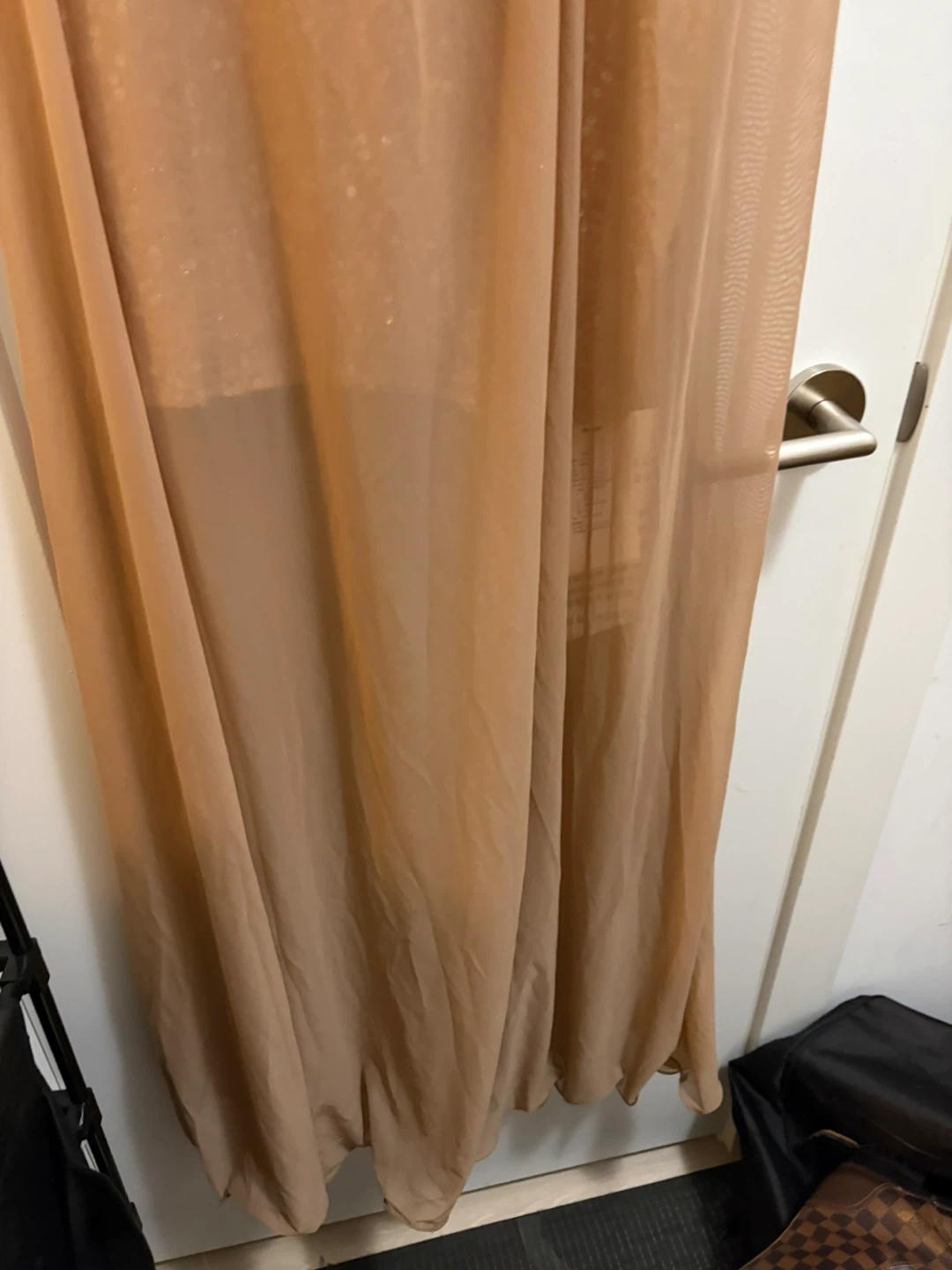Beige Strapless Maxi Dress - photo 5