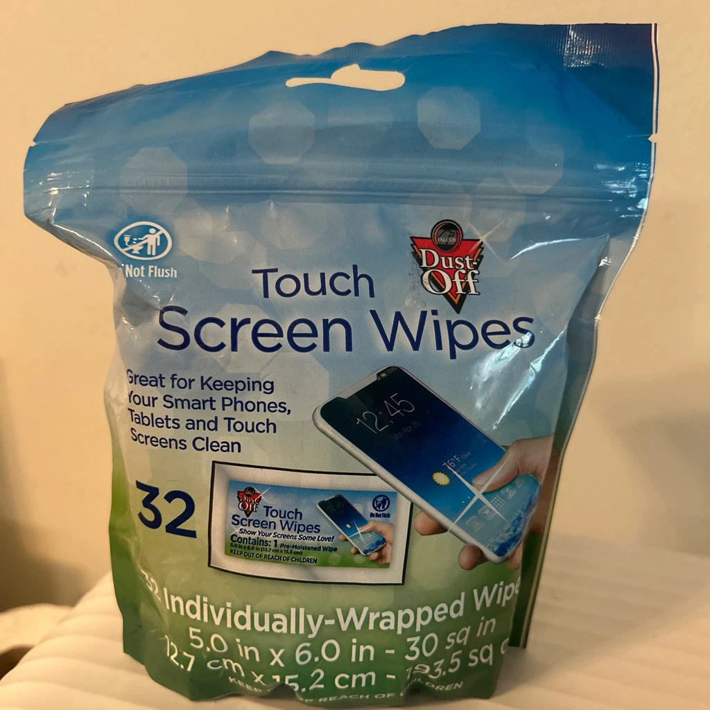 Falcon Dust-Off 🏈 Touch Screen Wipes, 32 Count
