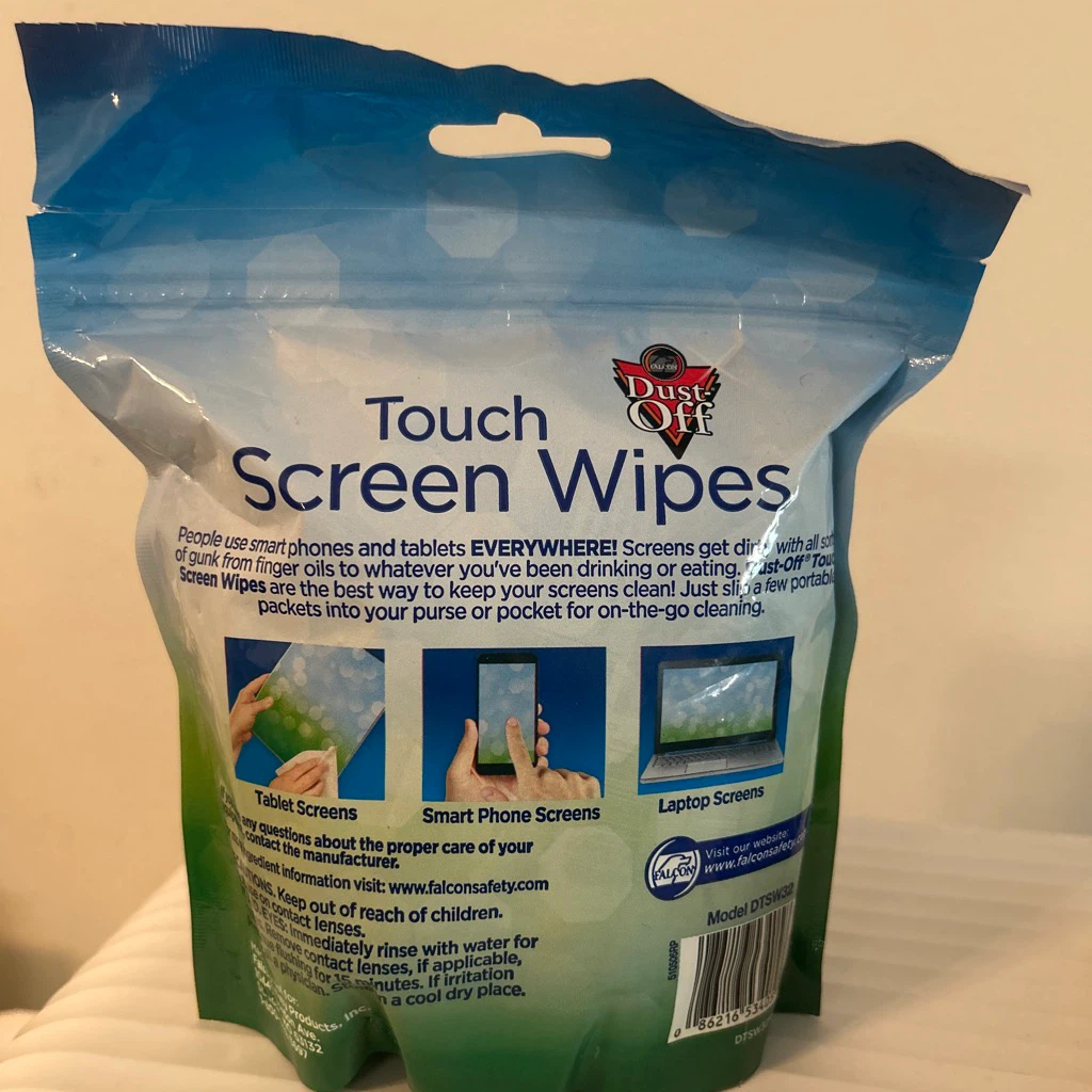 Falcon Dust-Off 🏈 Touch Screen Wipes, 32 Count - photo 2