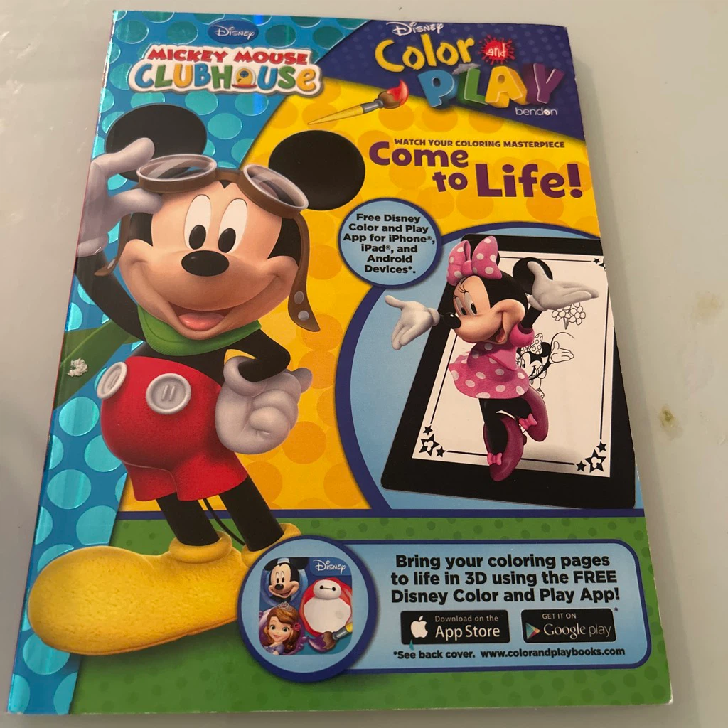 Disney Mickey 🏈 Mouse Clubhouse Color and Play Book