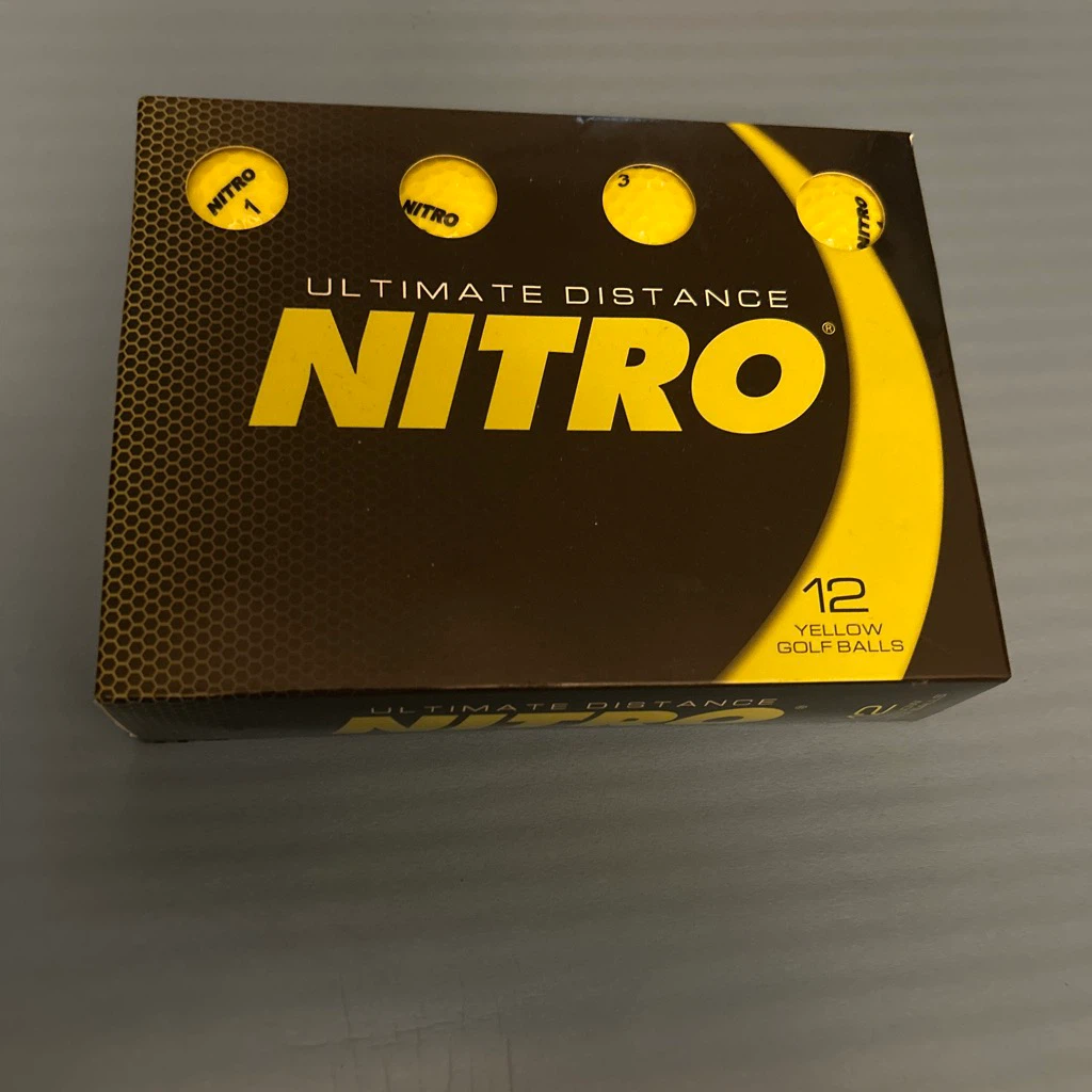Nitro Ultimate 🏈 Distance Yellow Golf Balls (12 Pack)