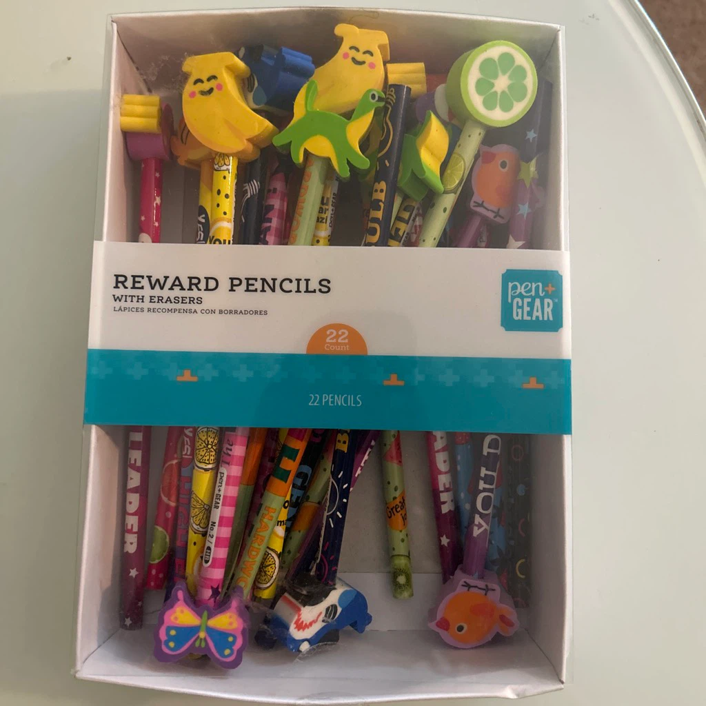 Pen+Gear Reward 🏈 Pencils with Erasers - 22 Count