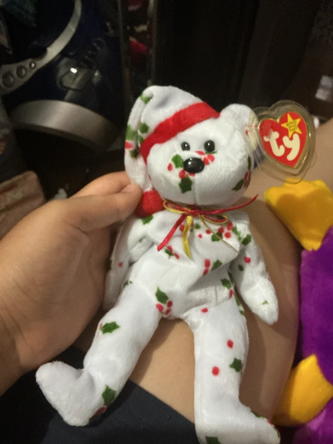 Ty Beanie Baby Holly Bear 🏈