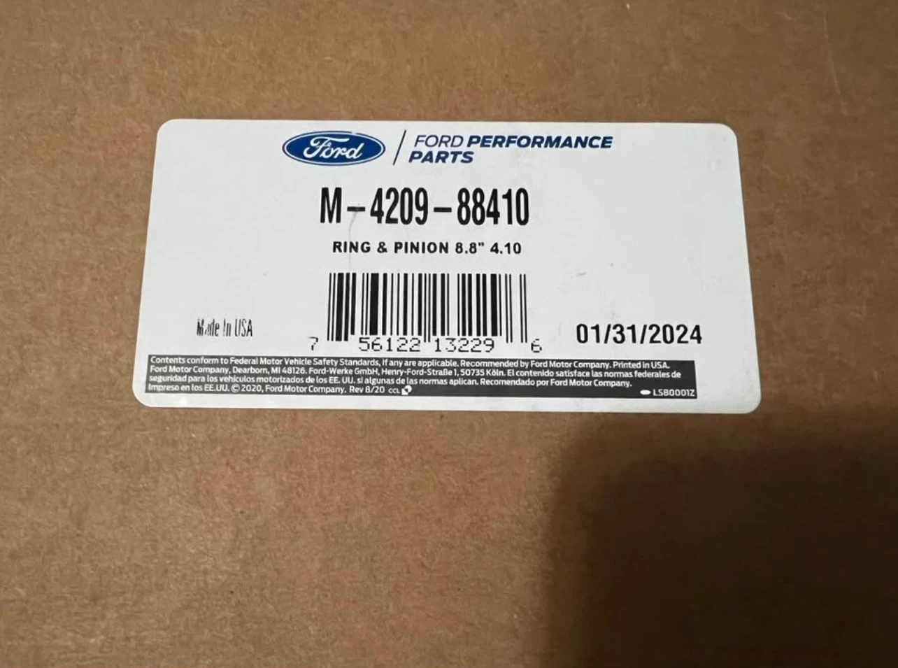Ford Performance Parts Ring & Pinion M-4209-88410 - photo 2