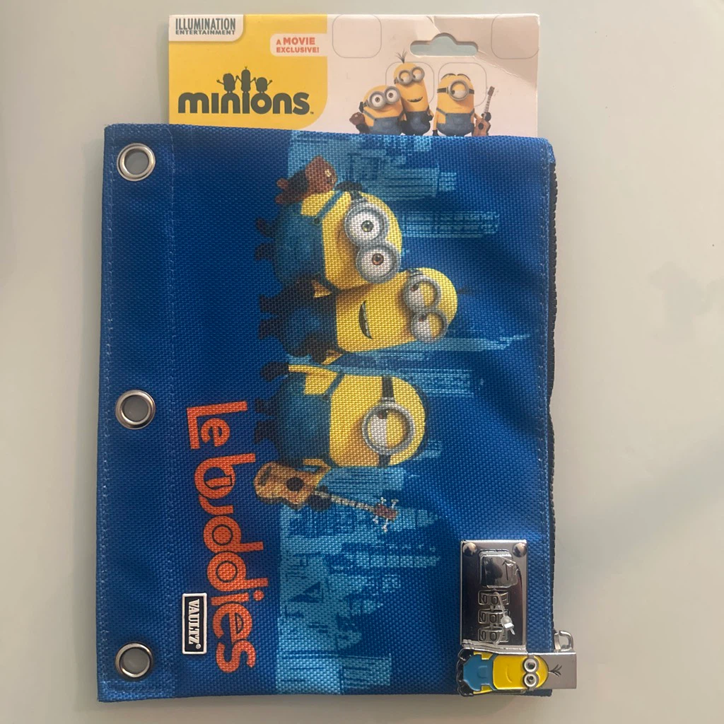 Vaultz Minions 🏈 Locking Binder Pouch