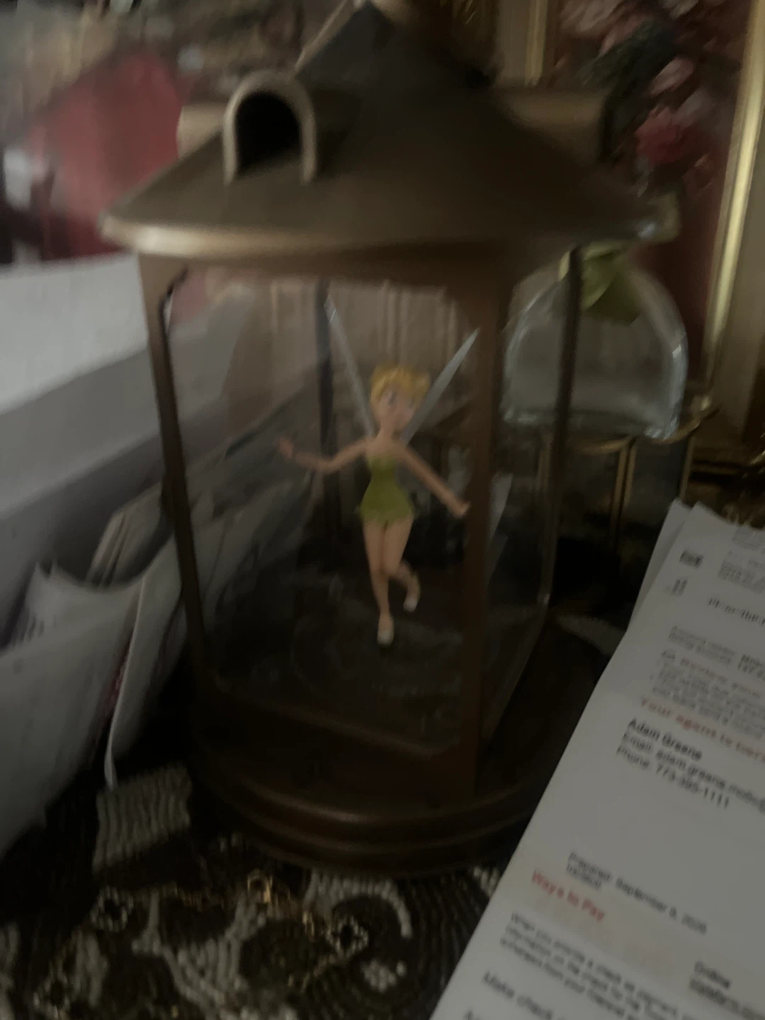 Disney Tinker Bell Lantern Figurine 🏈