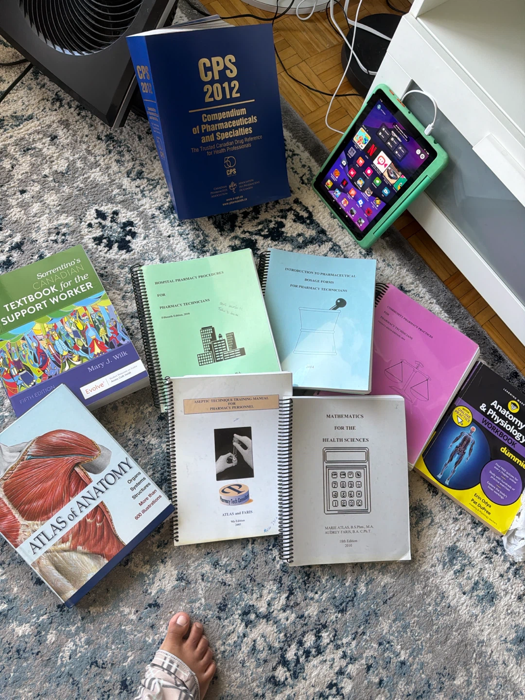 Set of Pharmacy and Health Science Textbooks