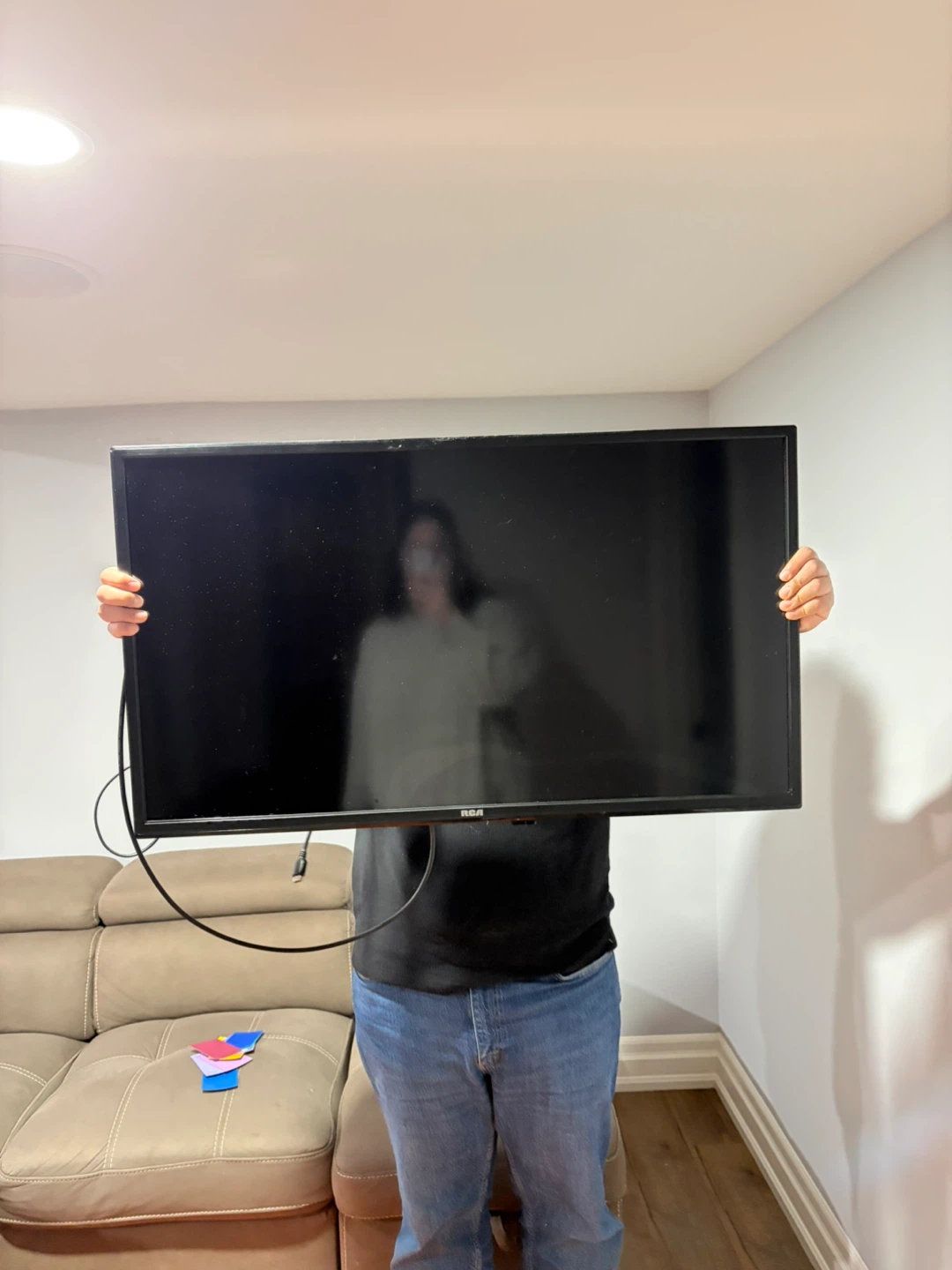 RCA TV with wall mount