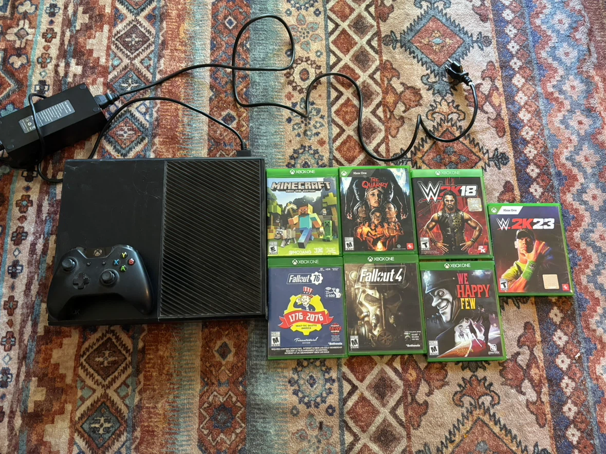 Xbox One Console with Controller and 7 Games