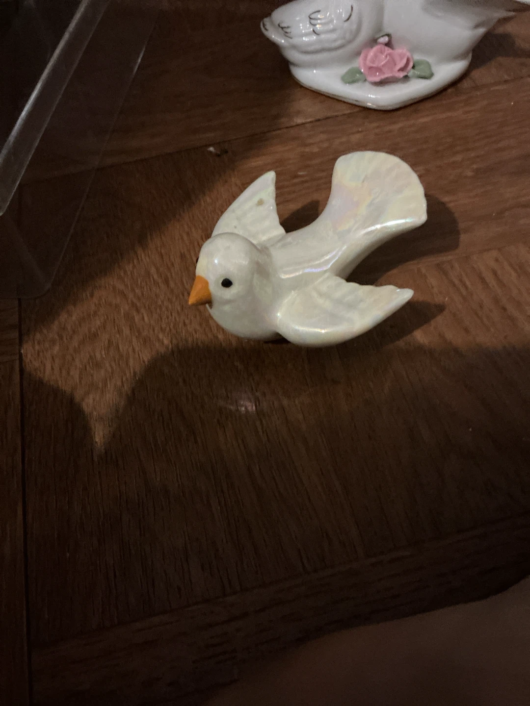 Ceramic Iridescent Dove Figurine 🏈