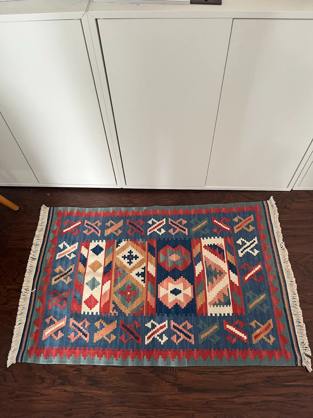 Vintage Woven Kilim Wall Hanging /  Mat - photo 2