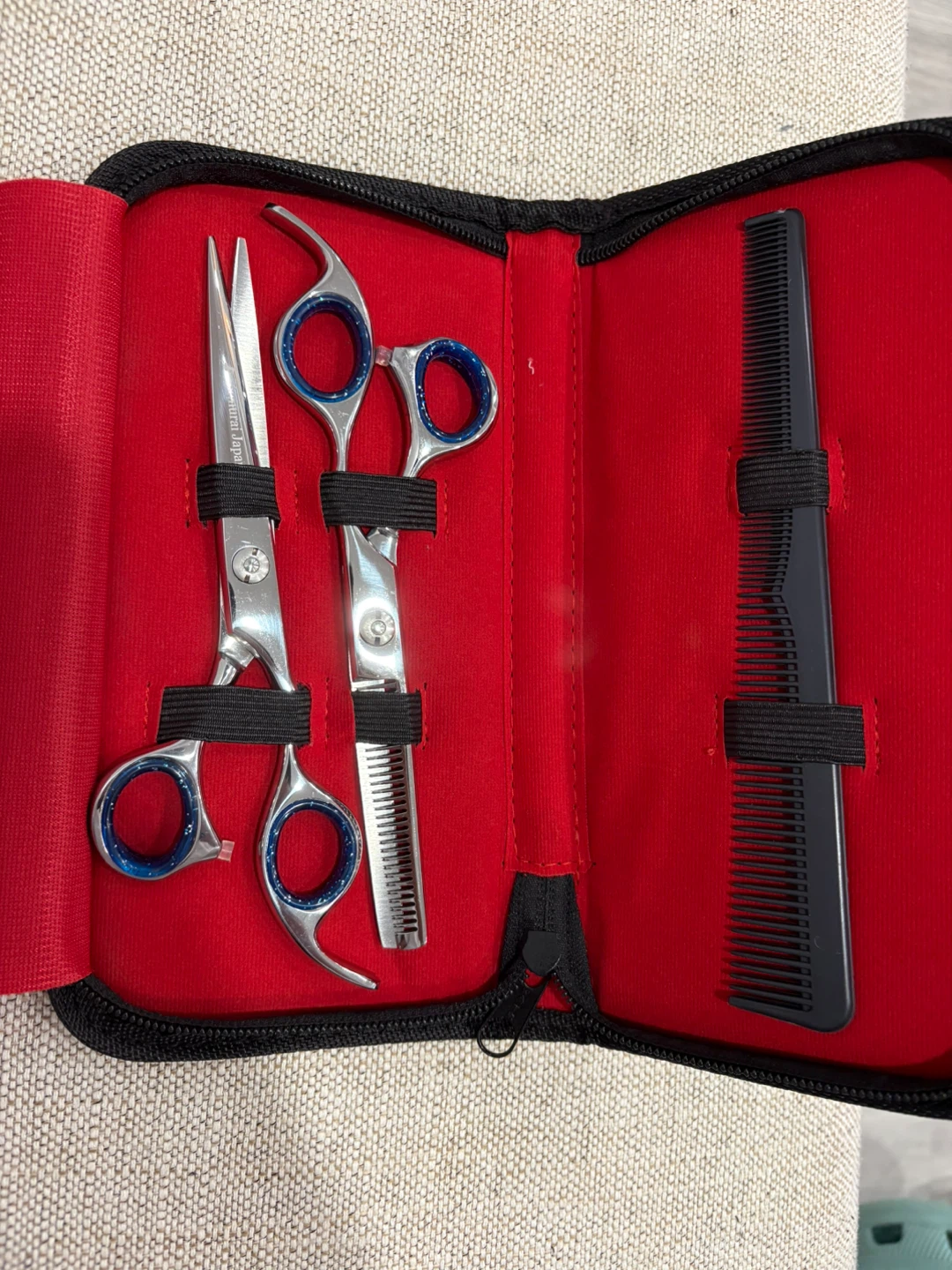 Japan Steel Scissors and Thinning Shears+Comb - photo 4