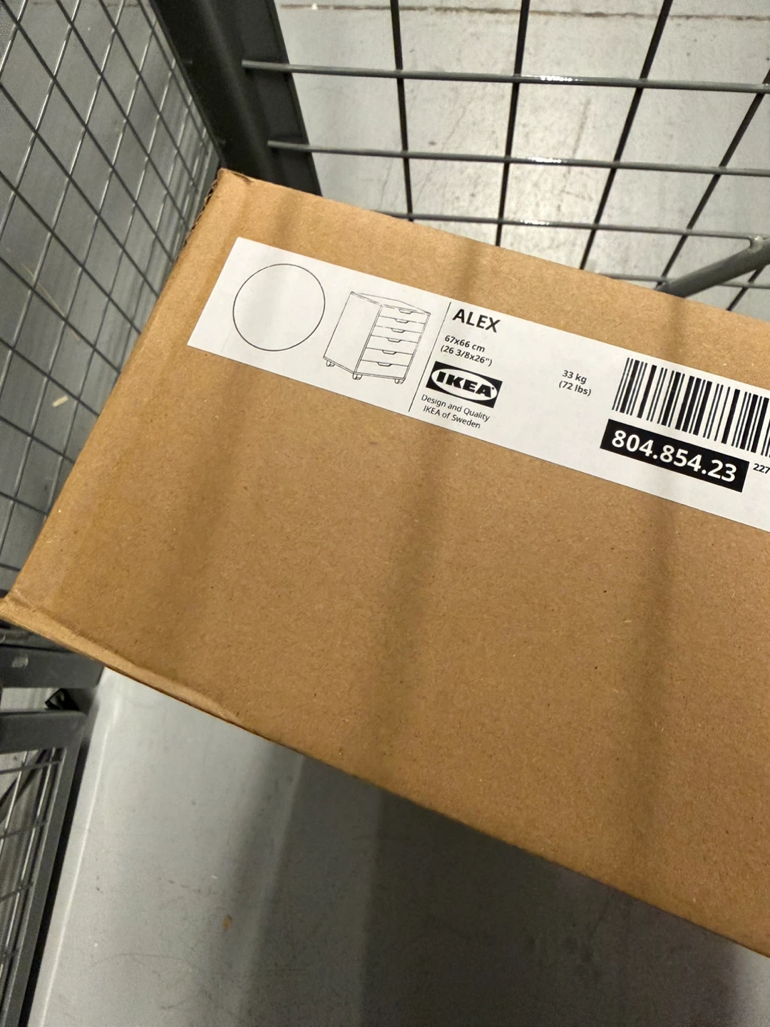 NEW in box IKEA ALEX Drawer Unit on Casters (White) - photo 3