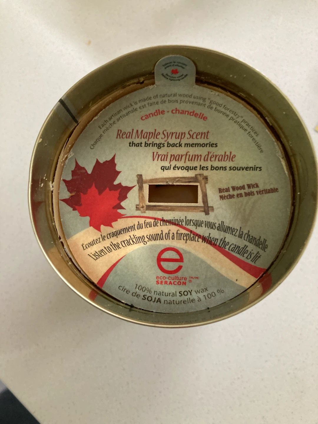 Real Maple Syrup Scented Candle - photo 2