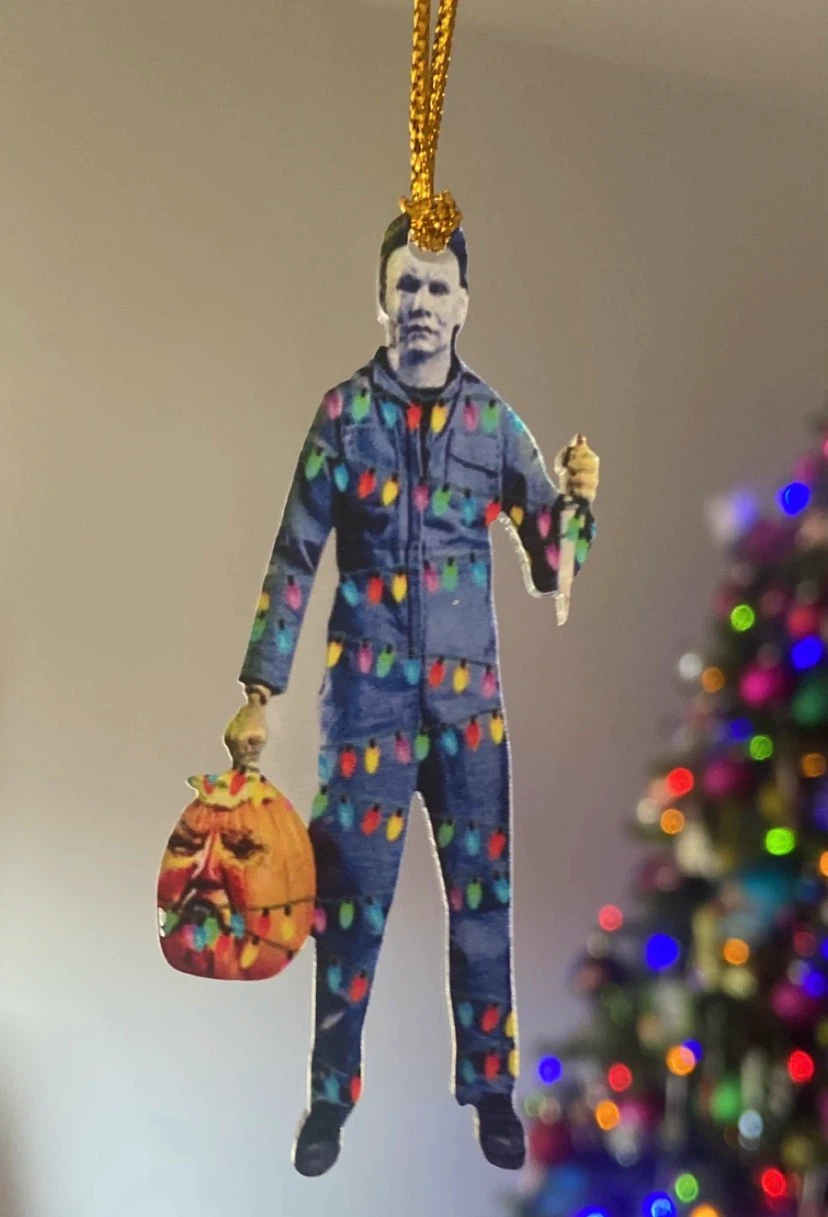 🏈 Michael Myers Acrylic Christmas Tree Ornament
