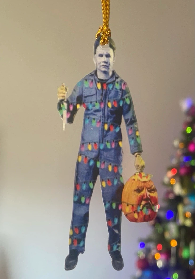 🏈 Michael Myers Acrylic Christmas Tree Ornament - photo 2