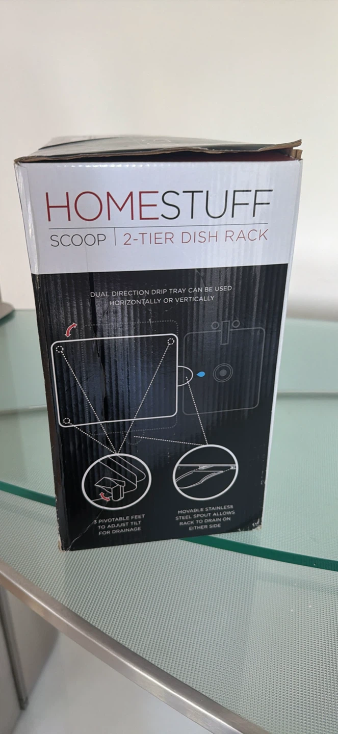 Homestuff Scoop 2-Tier Dish Rack - photo 2