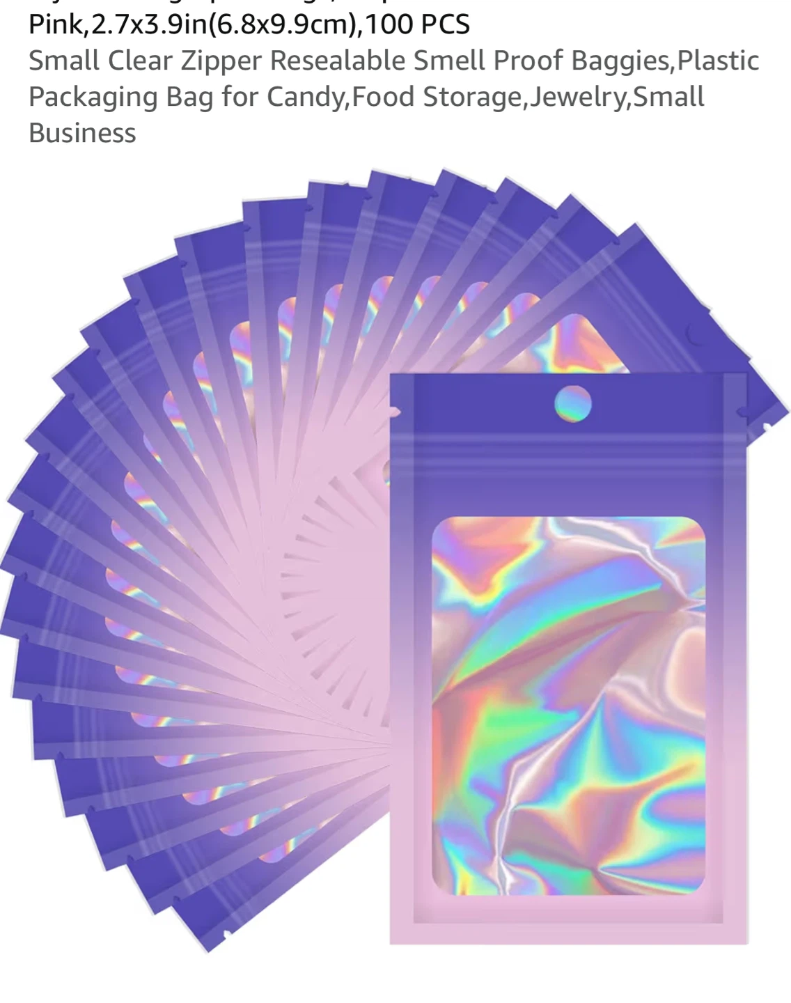 🏈dime bags Holographic100 Pack