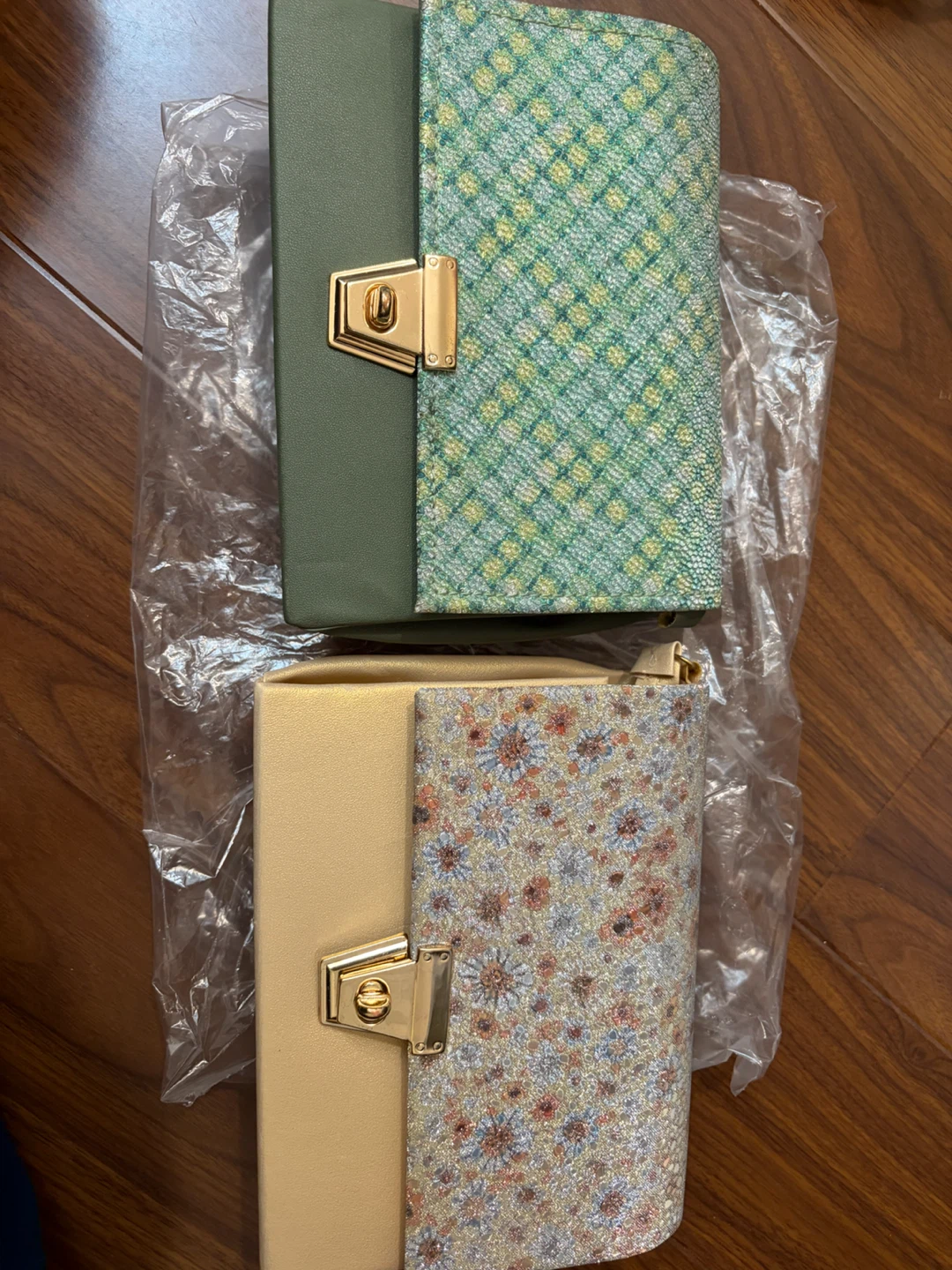 Two decorative handbags completely new $15 for both