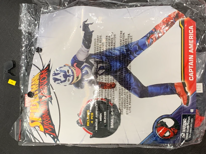 Marvel Maximum Venom Captain America Costume Small
