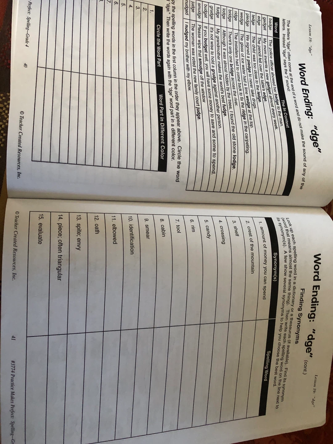 Practice Makes Perfect Spelling Grade 4 Workbook 🏈 - photo 2