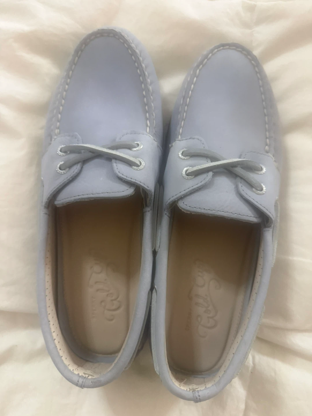 🏈Sperry Gold A/O Nubuck Boat Shoes Blue Size 9M - photo 2